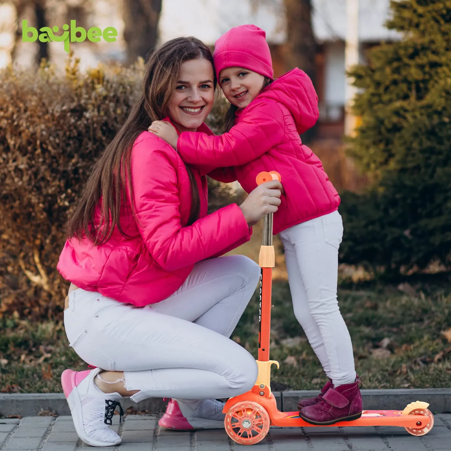 Baybee Phoenix Skate Scooter for Kids with 3 Height Adjustable Handle