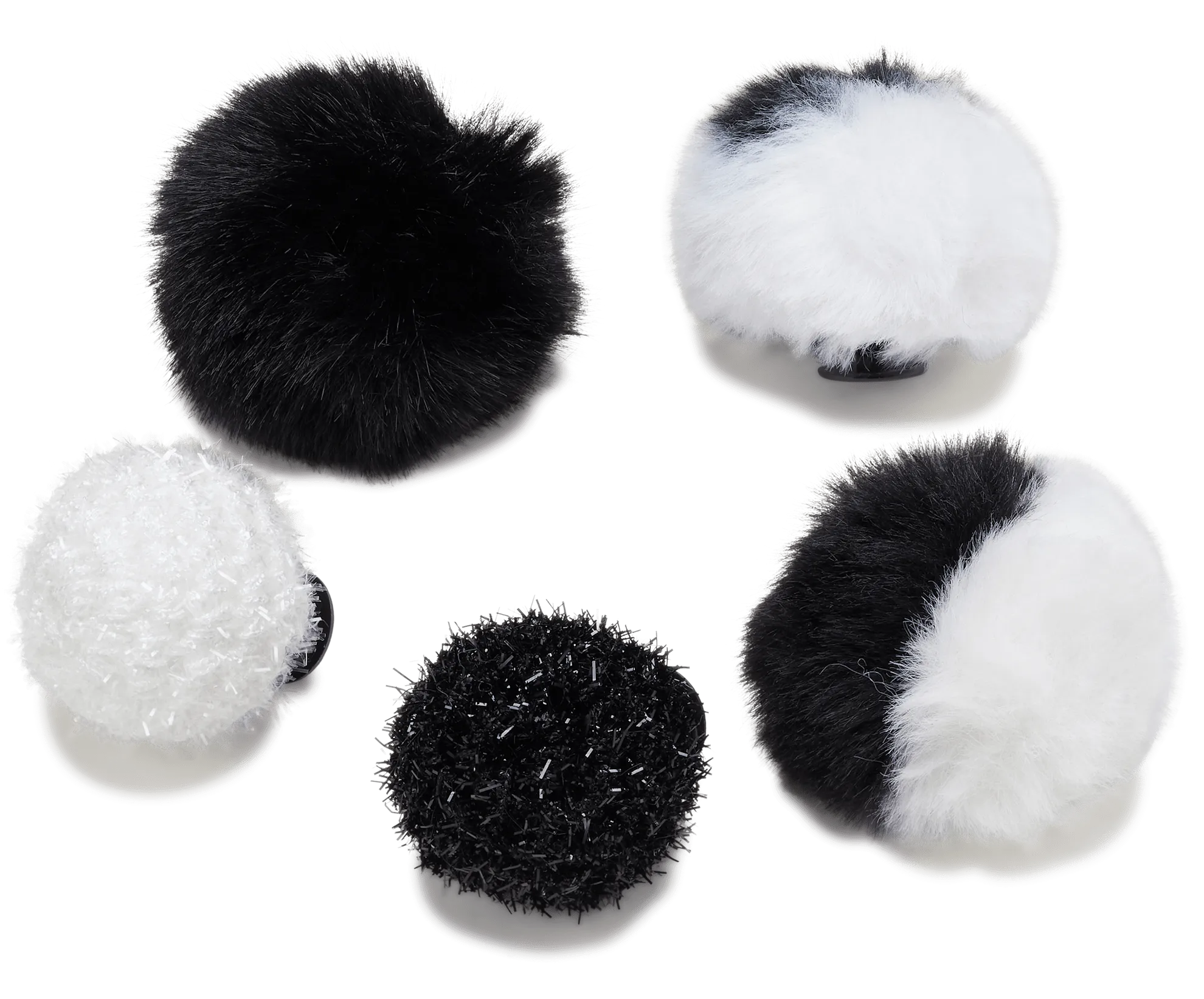 Black and White Puff 5 Pack