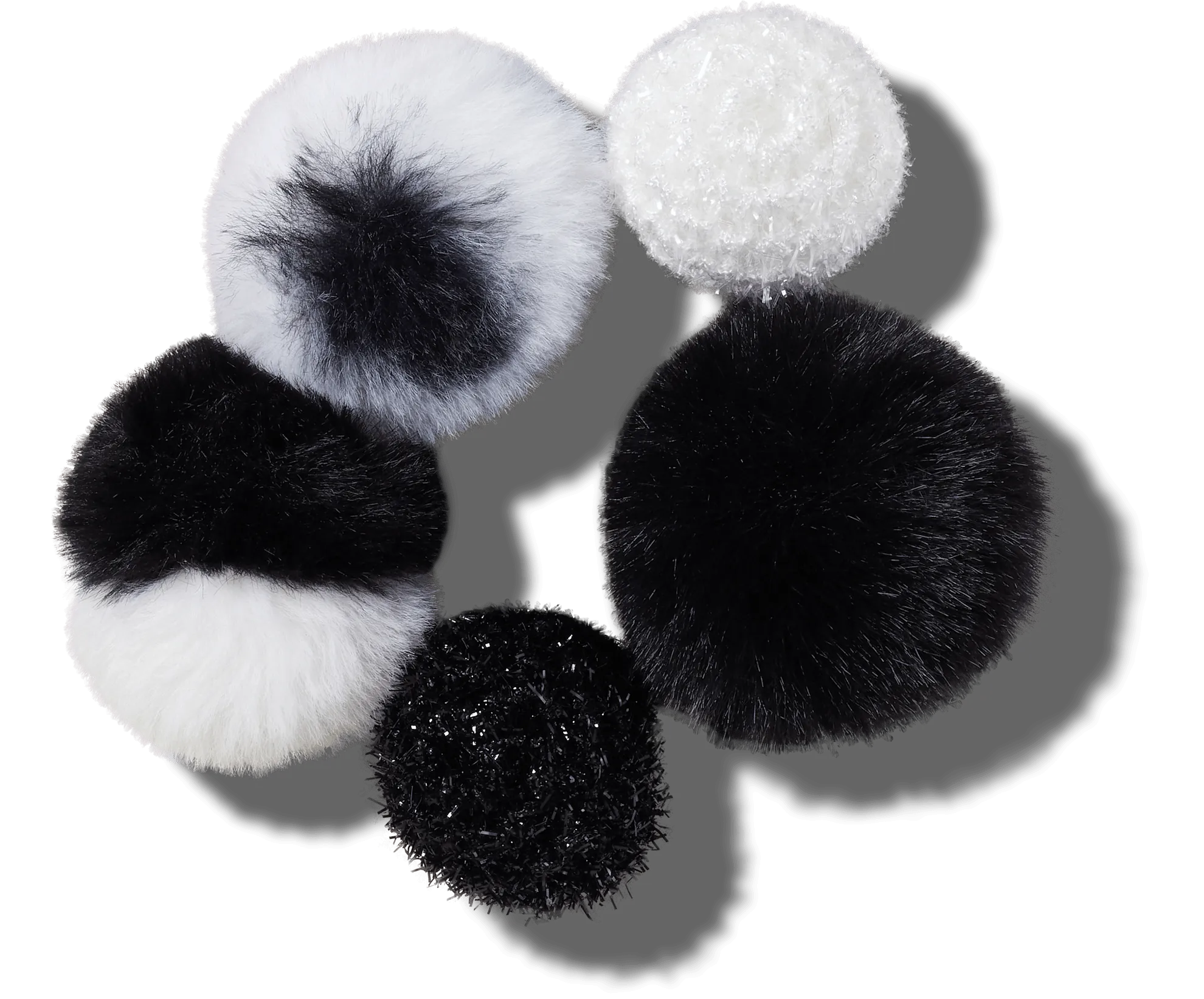 Black and White Puff 5 Pack