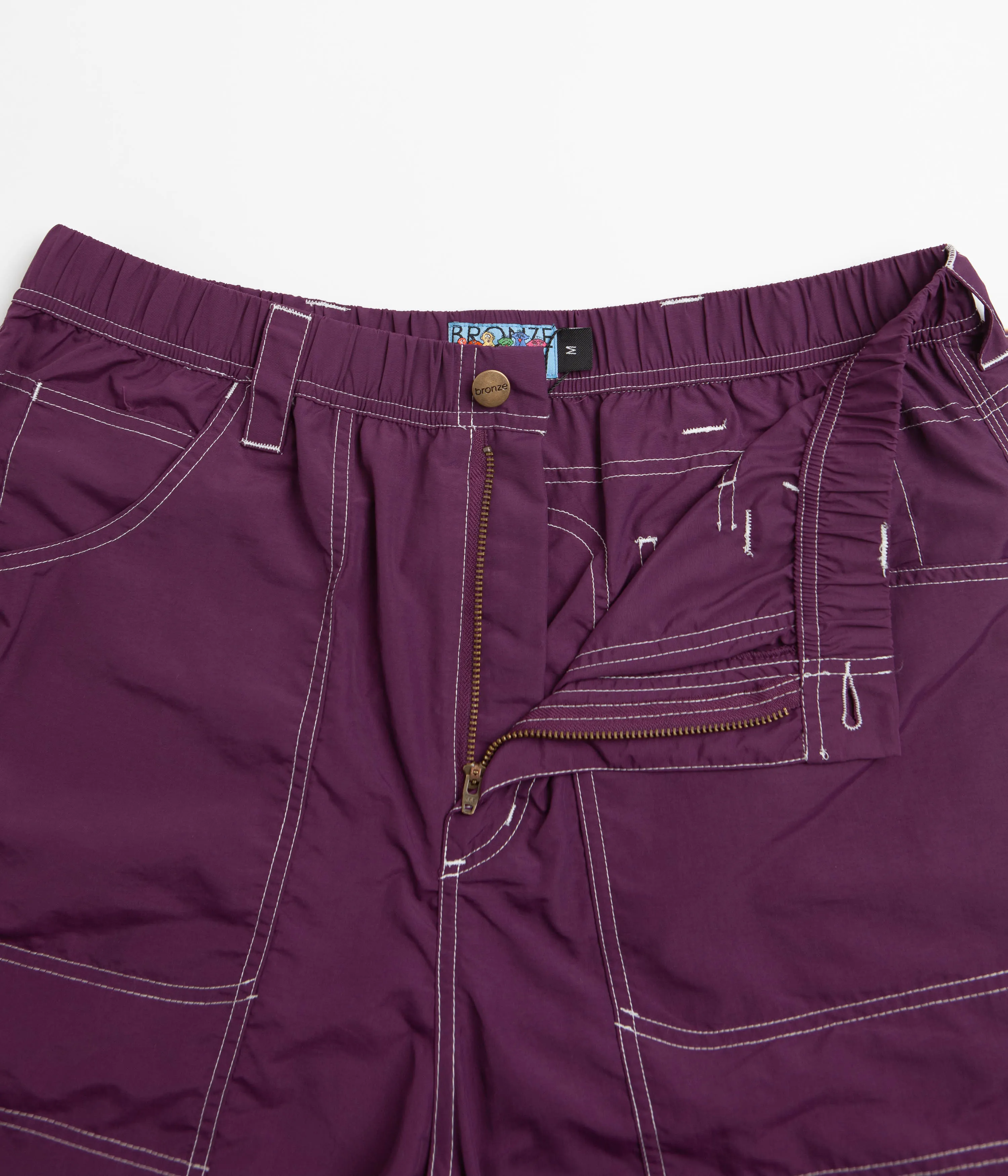 Bronze 56K Double Knee Shorts - Eggplant