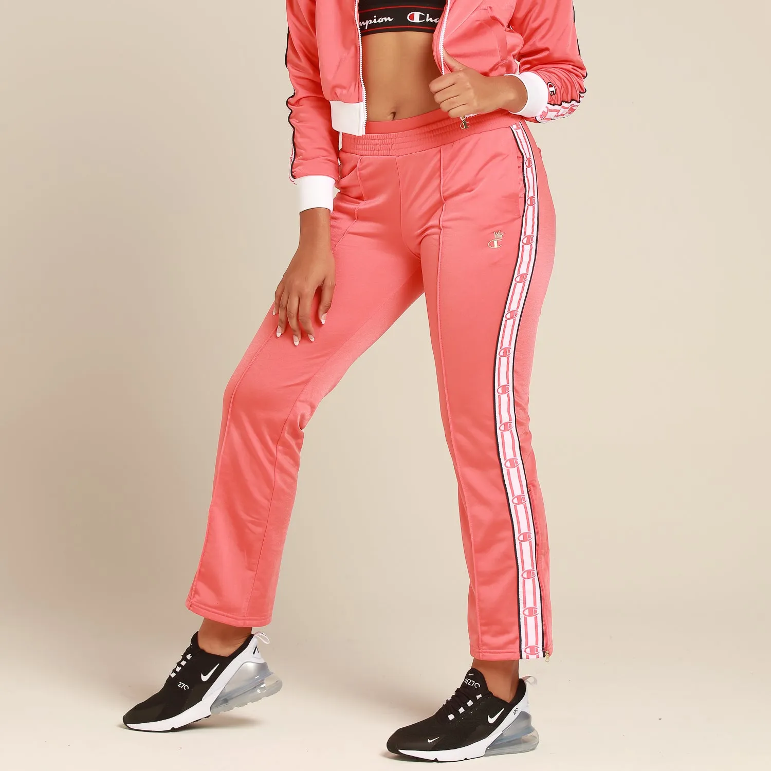 Champion Women's Track Pant Papaya/White/Black