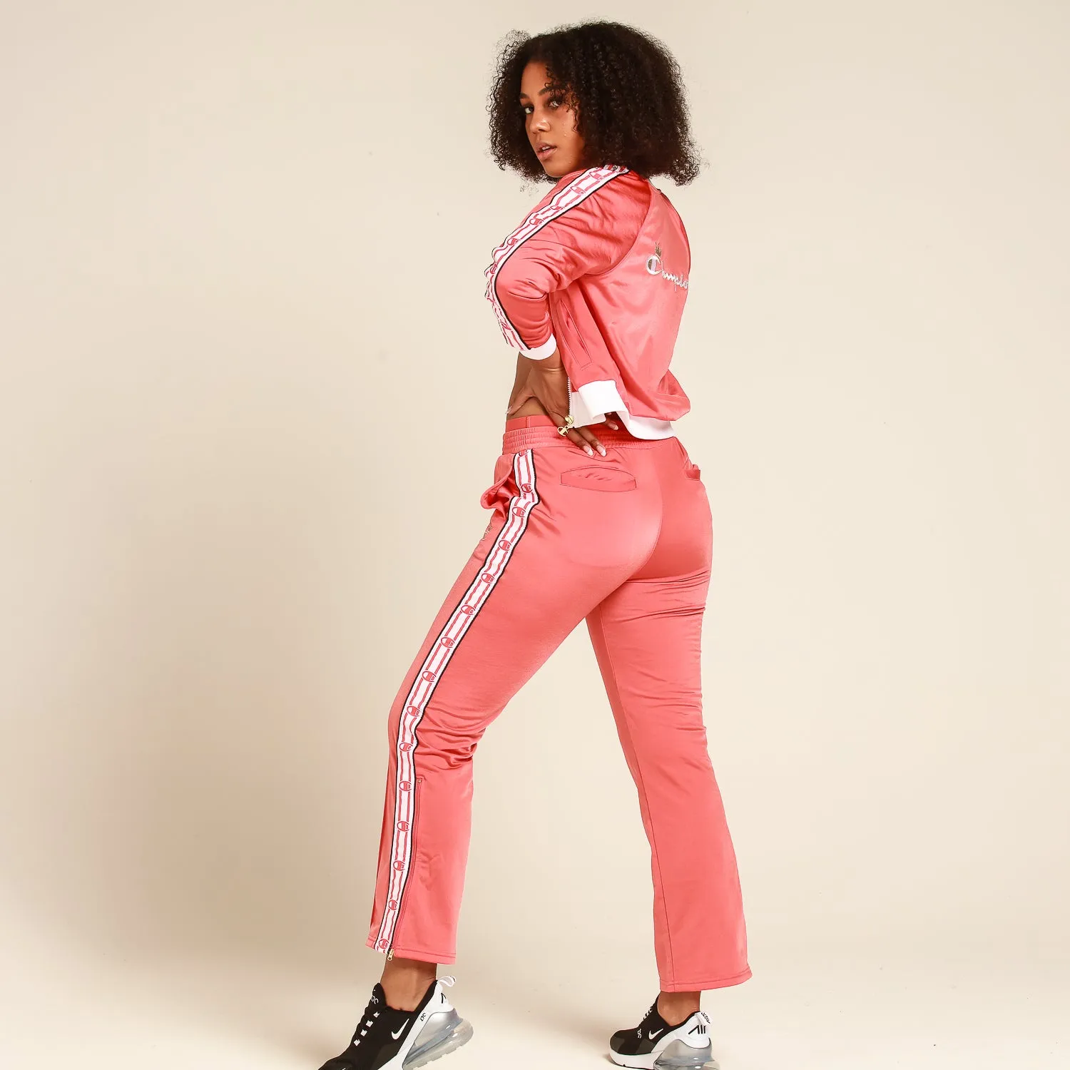 Champion Women's Track Pant Papaya/White/Black