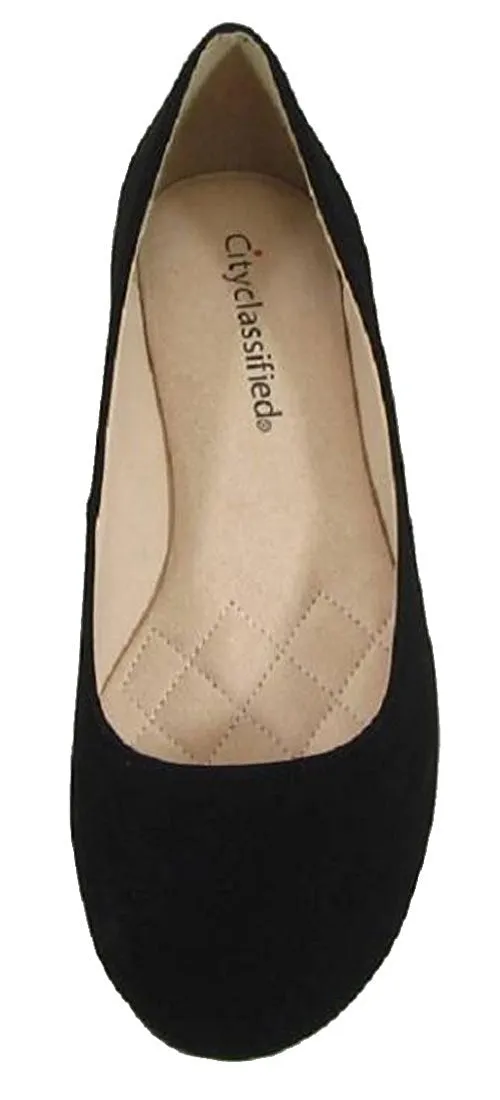 City Classified Women's Thesis Classic Round Toe Ballet Flats