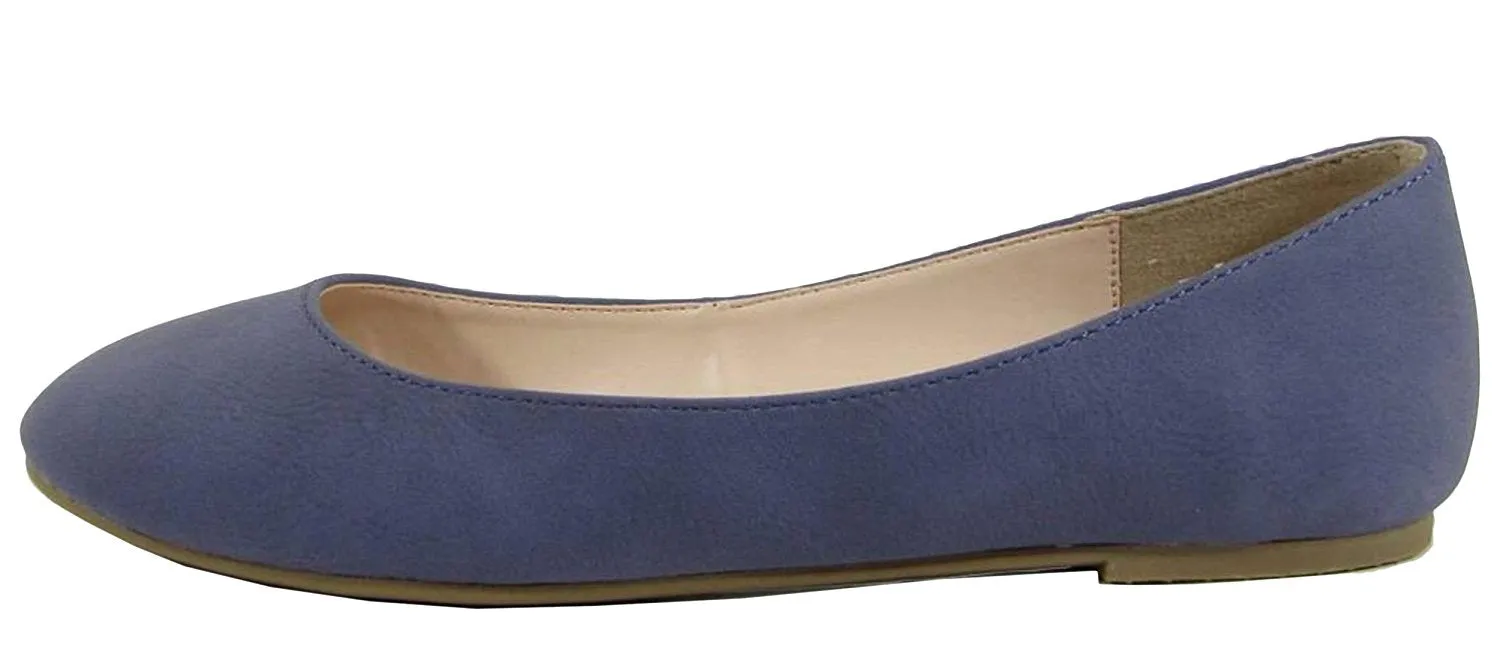 City Classified Women's Thesis Classic Round Toe Ballet Flats