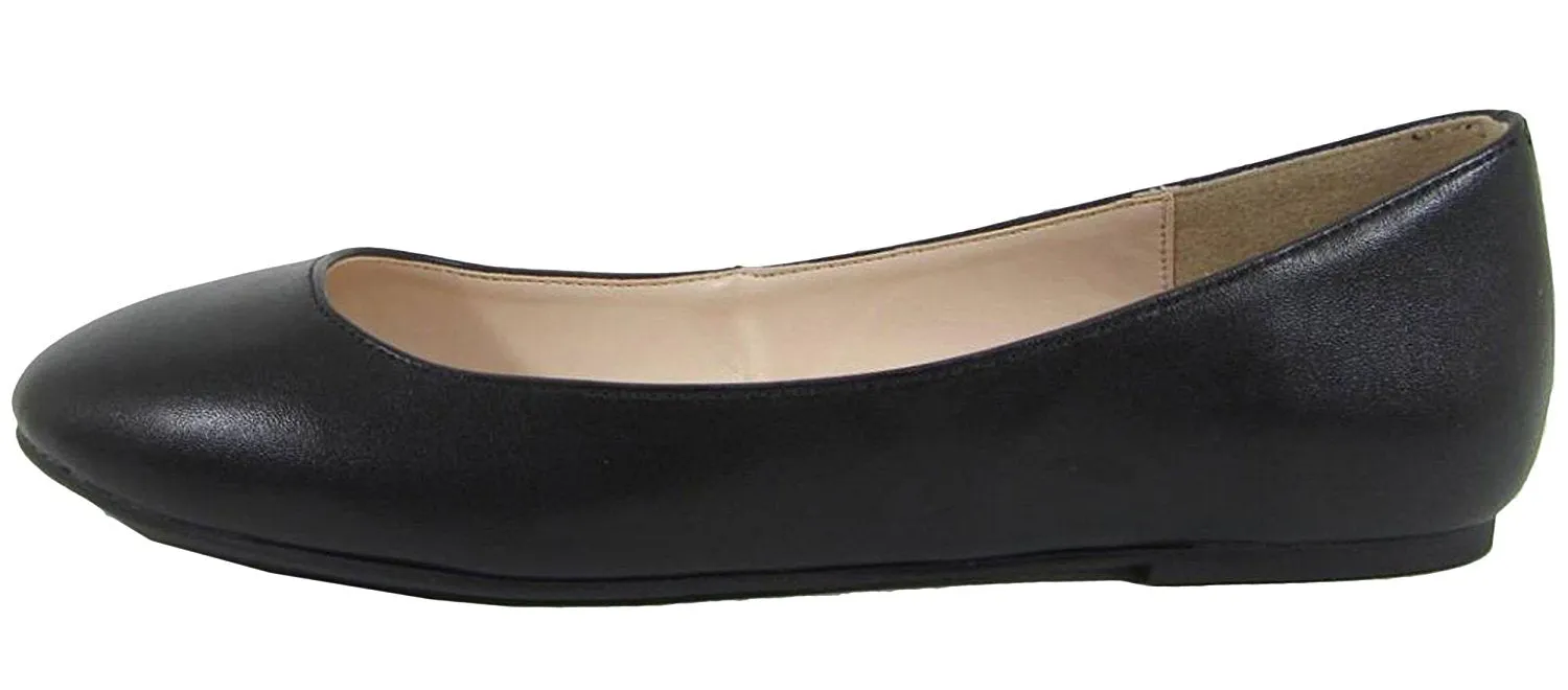 City Classified Women's Thesis Classic Round Toe Ballet Flats