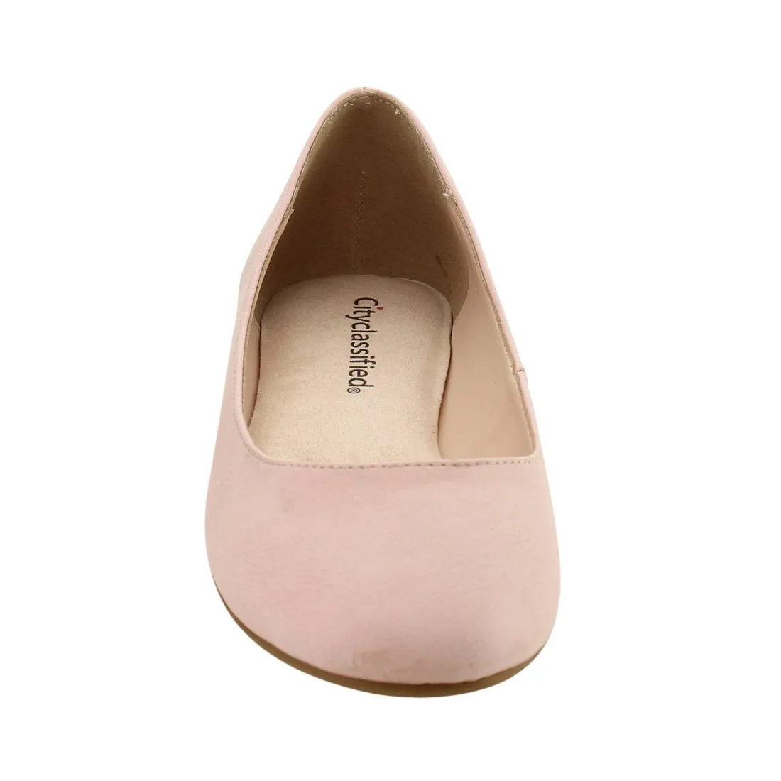 City Classified Women's Thesis Classic Round Toe Ballet Flats