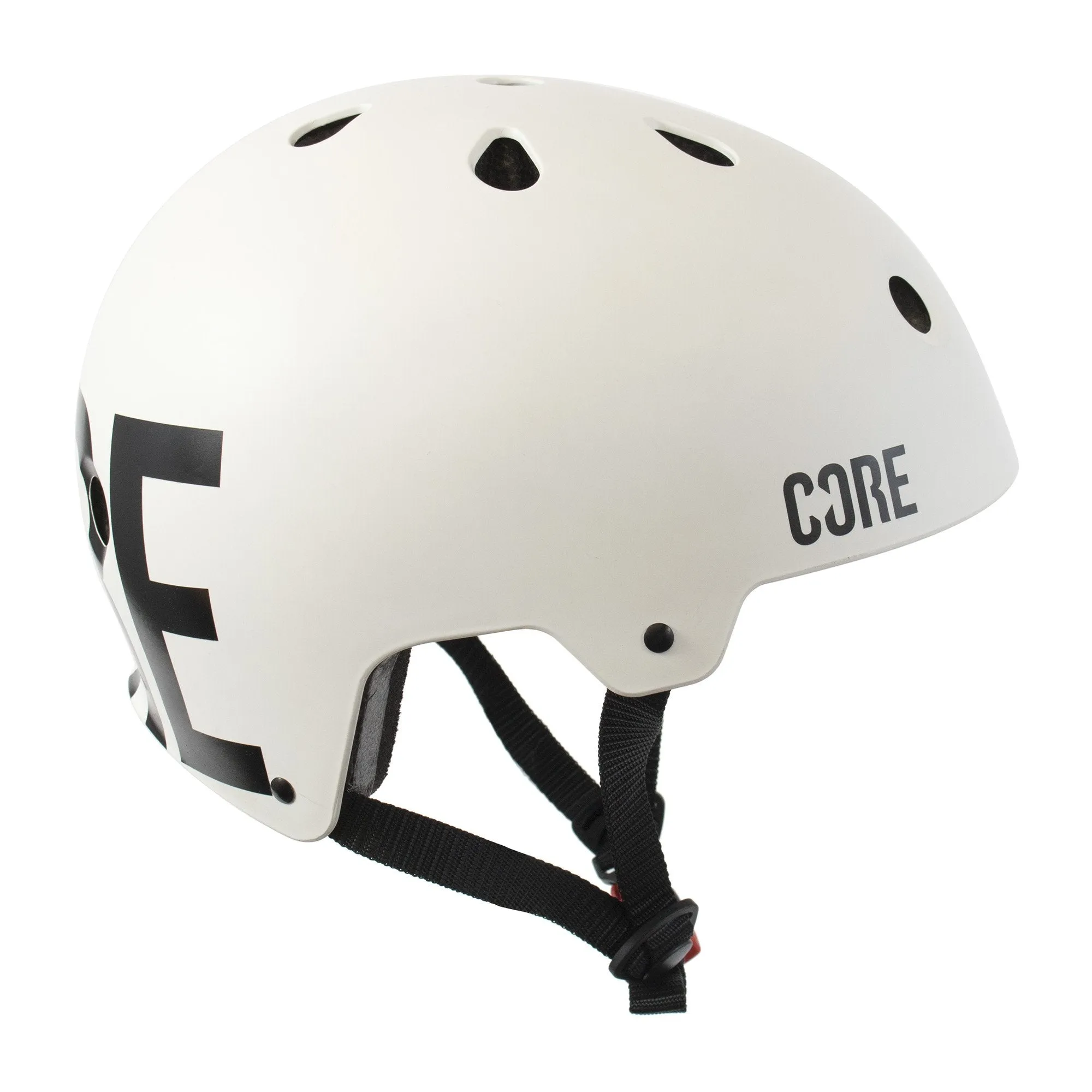 CORE Protection Street Skate/BMX Helmet, White