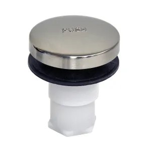 Danco 10755 Bathtub Drain Stopper, Plastic, Brushed Nickel