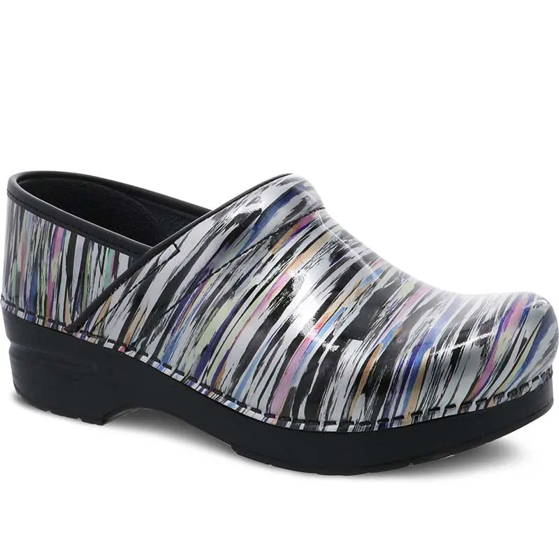 Dansko Women's Professional Clog Striped Patent 406260202