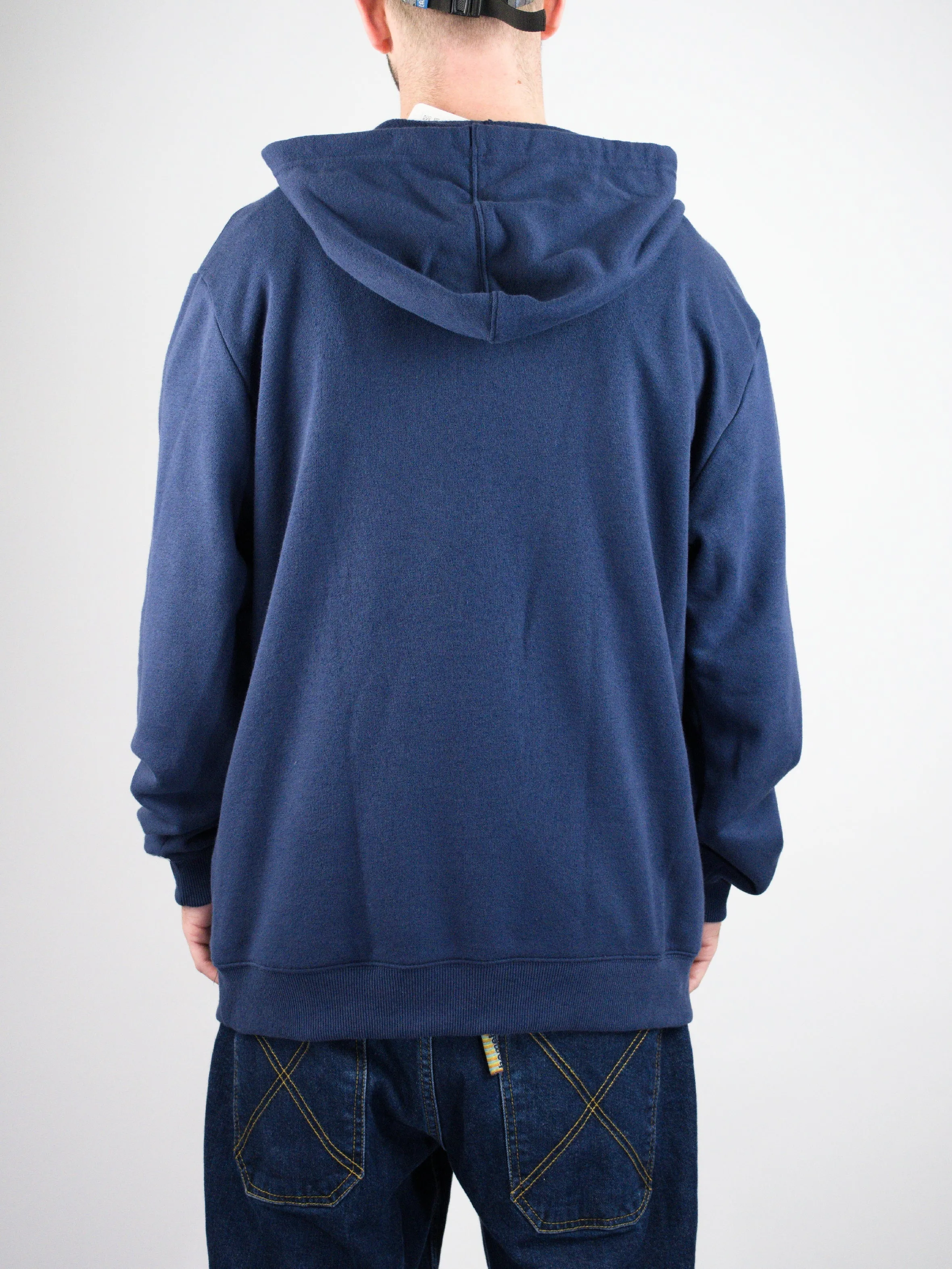DC Shoes – Label It Zip Through Hoodie – Navy Blue