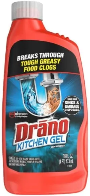 DRANO KITCHEN GEL DRAIN REMOVER 16OZ - DKGDR16