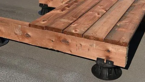 DTG-LUMBER JOIST Adjustable Pedestal Support with Lumber Adaptor (Pack of 8)