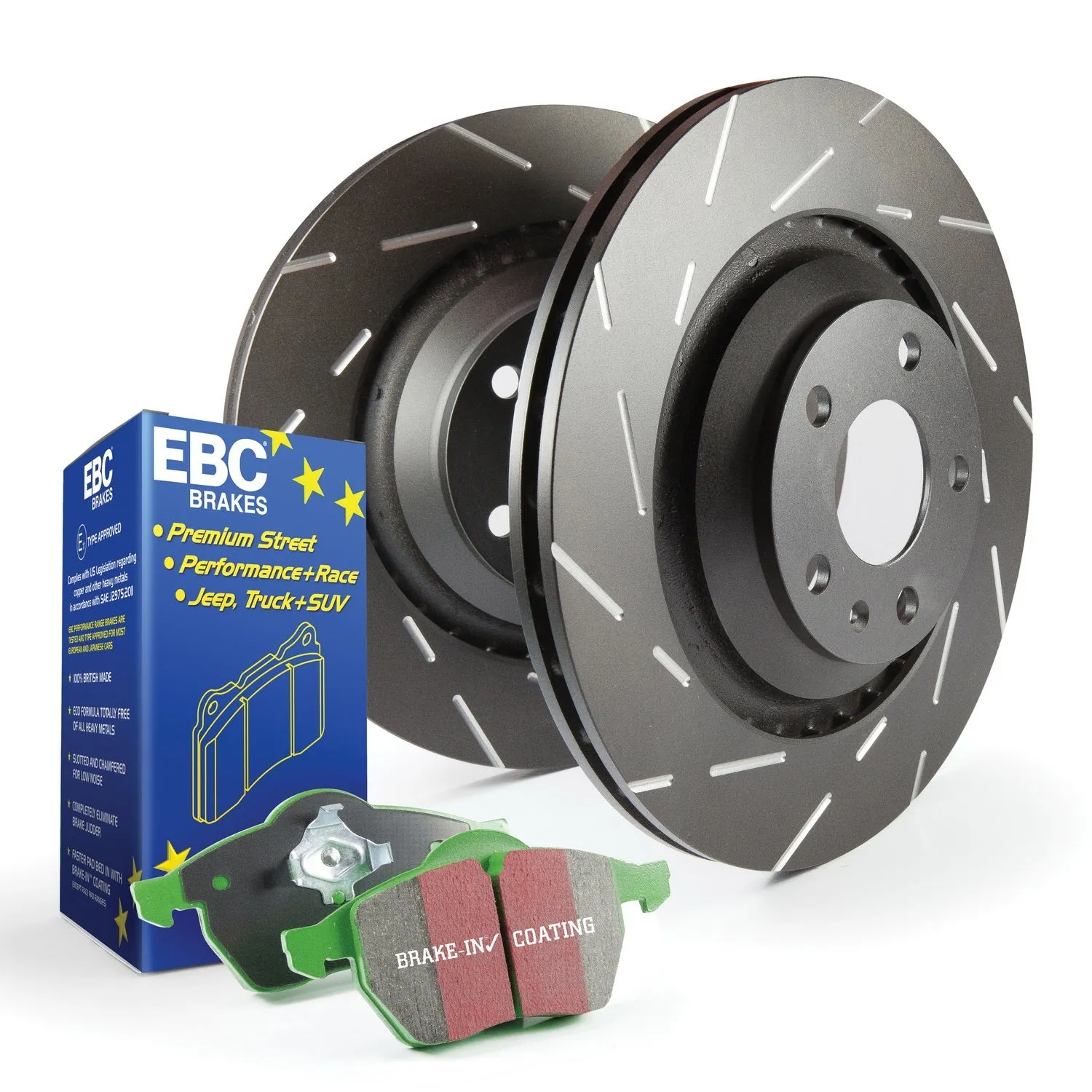 EBC Brakes S2KR2332 S2 Kits Greenstuff 2000 and USR Rotors