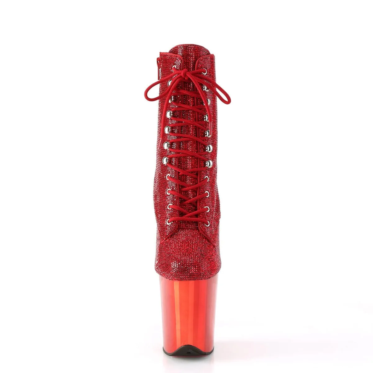 FLAMINGO-1020CHRS Red Rhinestones/Red Chrome
