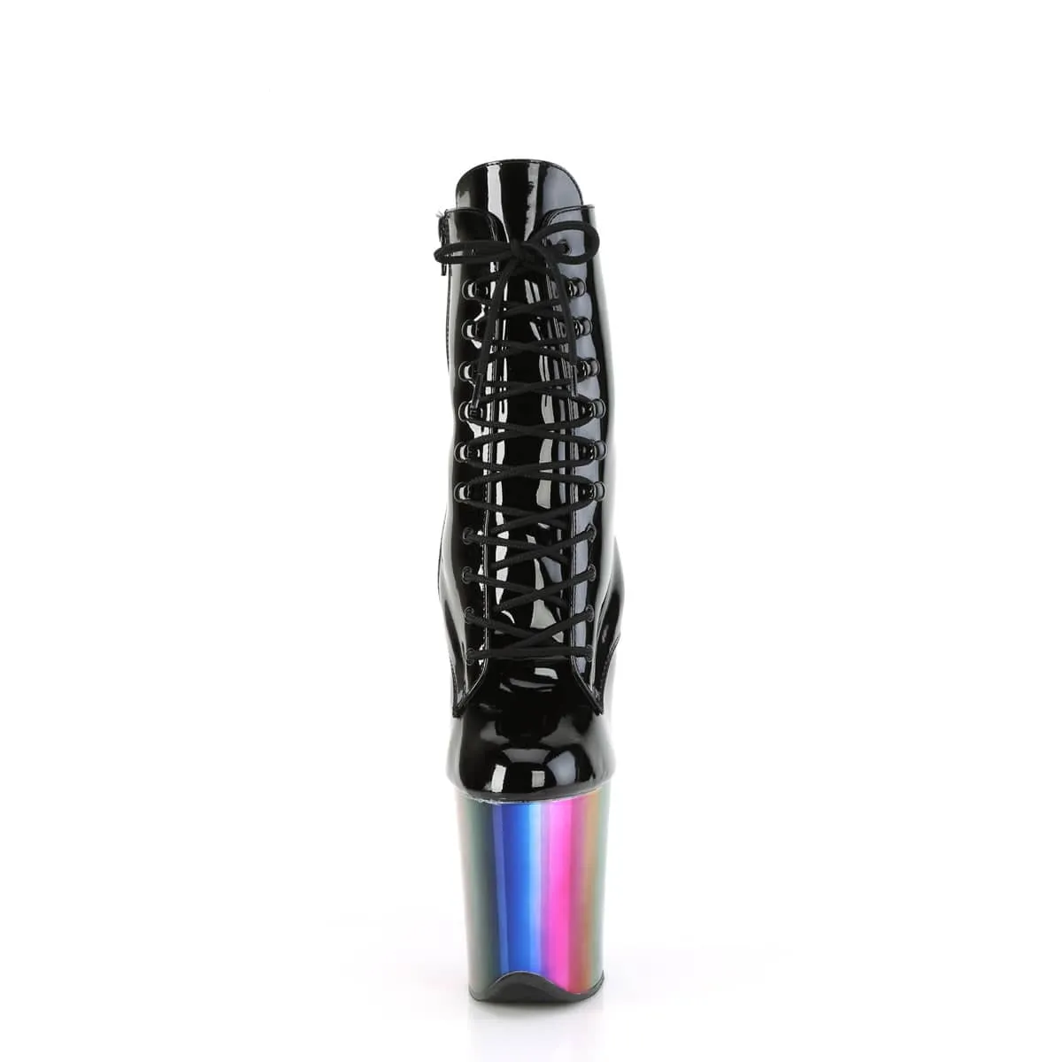 FLAMINGO-1020RC Black Patent/Rainbow Chrome