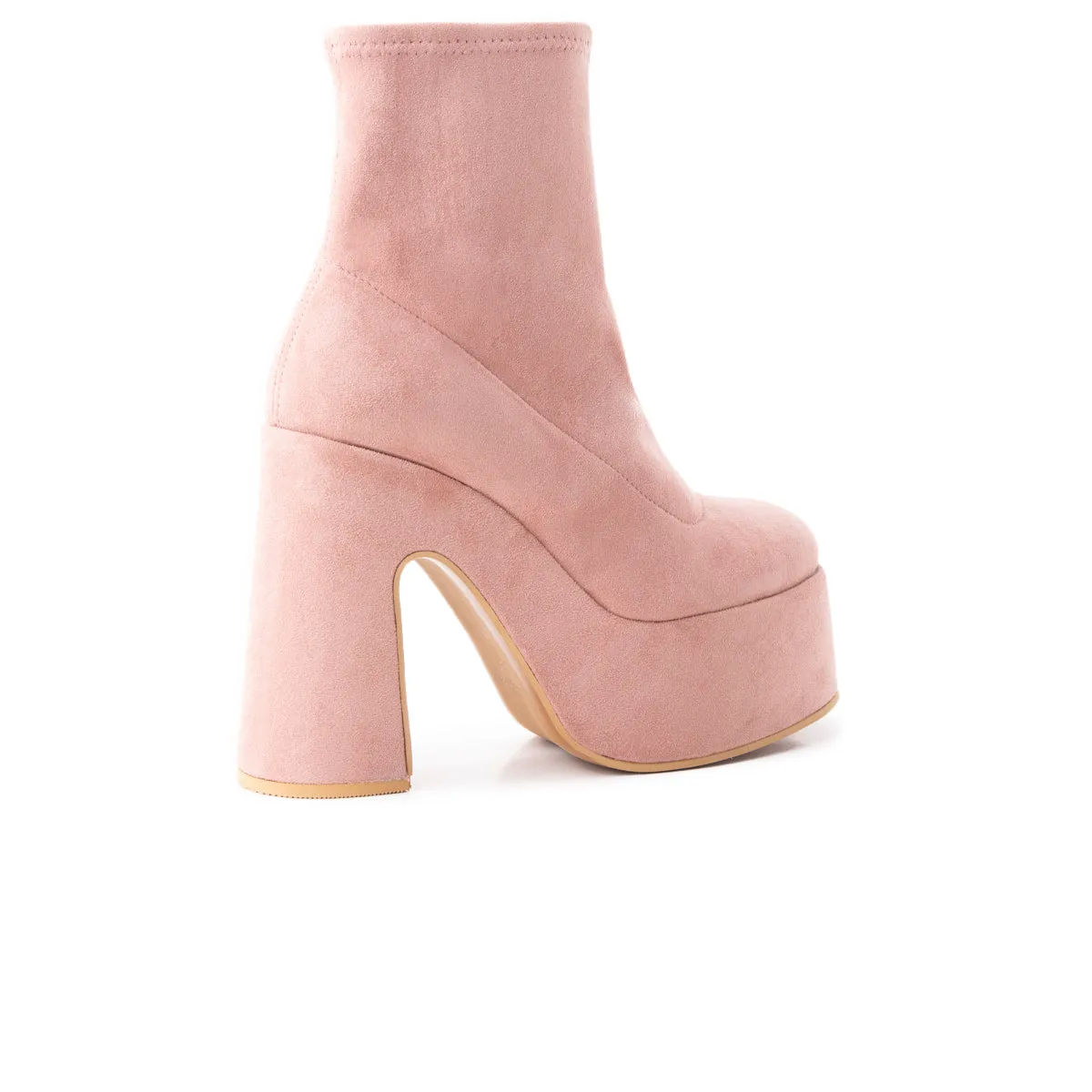 Flash Pink Suede Stretch