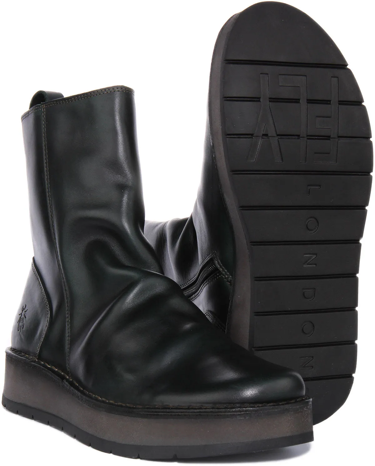 Fly London Reno053 In Petrol For Women
