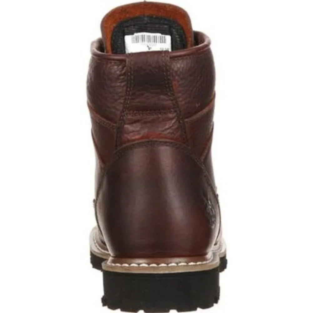 Georgia Boot Loggers Men's Waterproof Mid Boots G8120 In Black