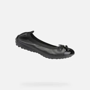 Geox Piuma bal Black School Shoes