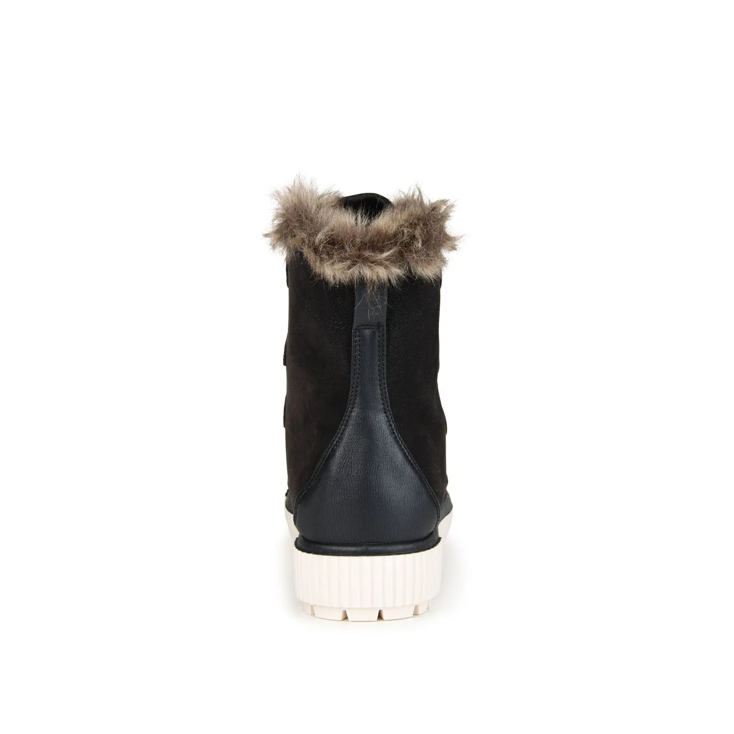 GLACIER LACE-UP SNOW BOOTIES IN FAUX SUEDE
