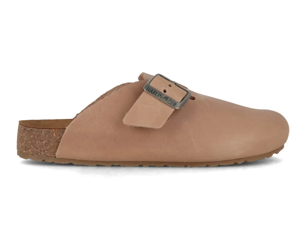 HAFLINGER Men Women leather Clogs 'Porto', taupe