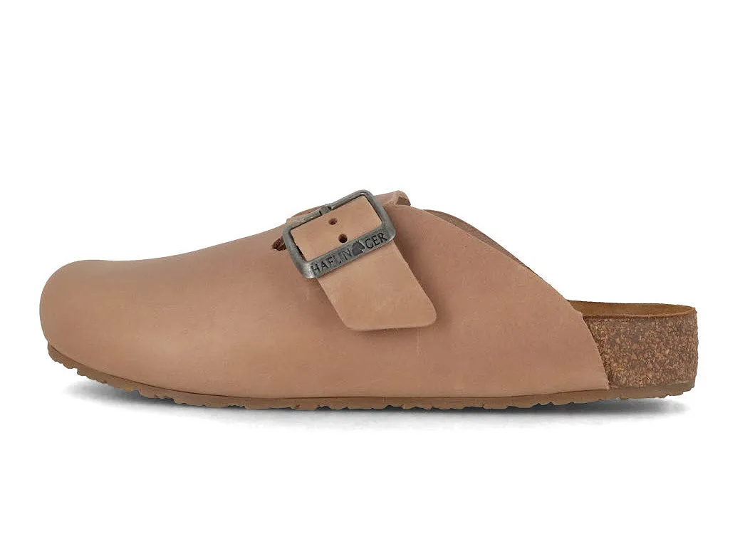 HAFLINGER Men Women leather Clogs 'Porto', taupe