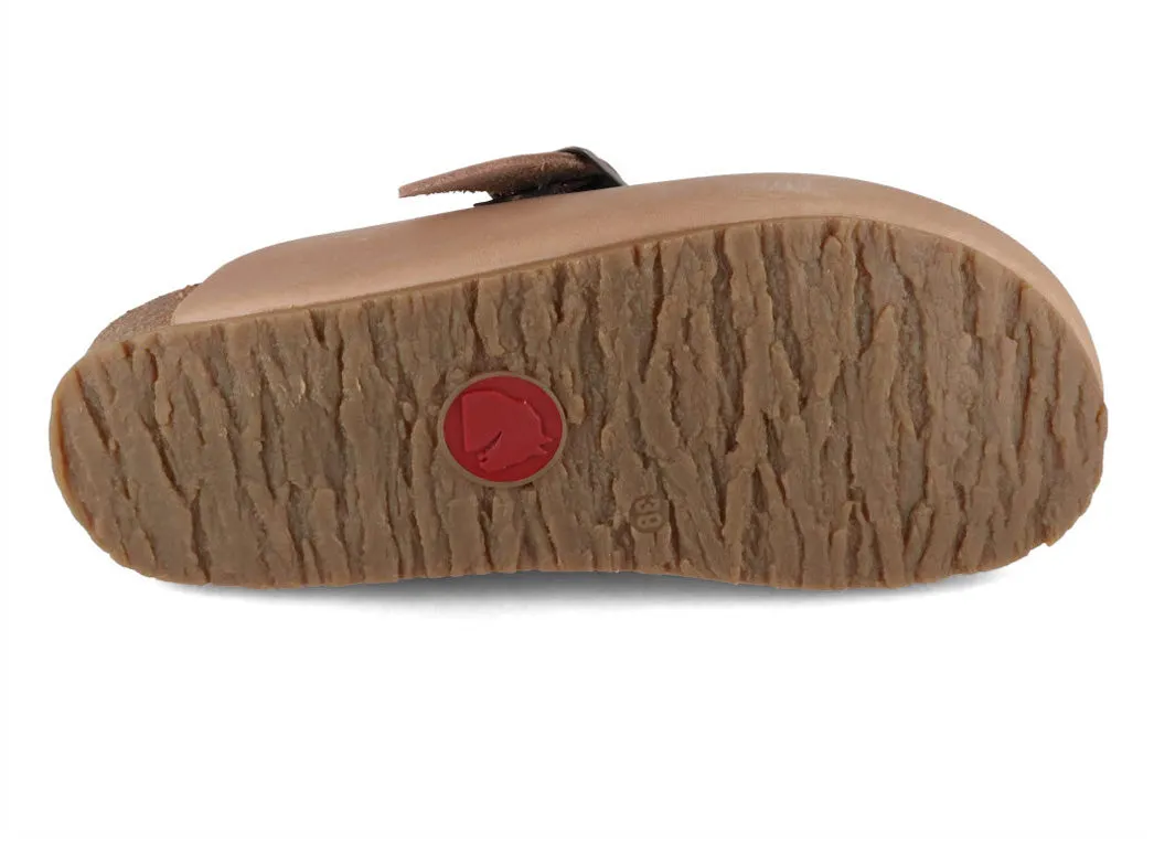 HAFLINGER Men Women leather Clogs 'Porto', taupe