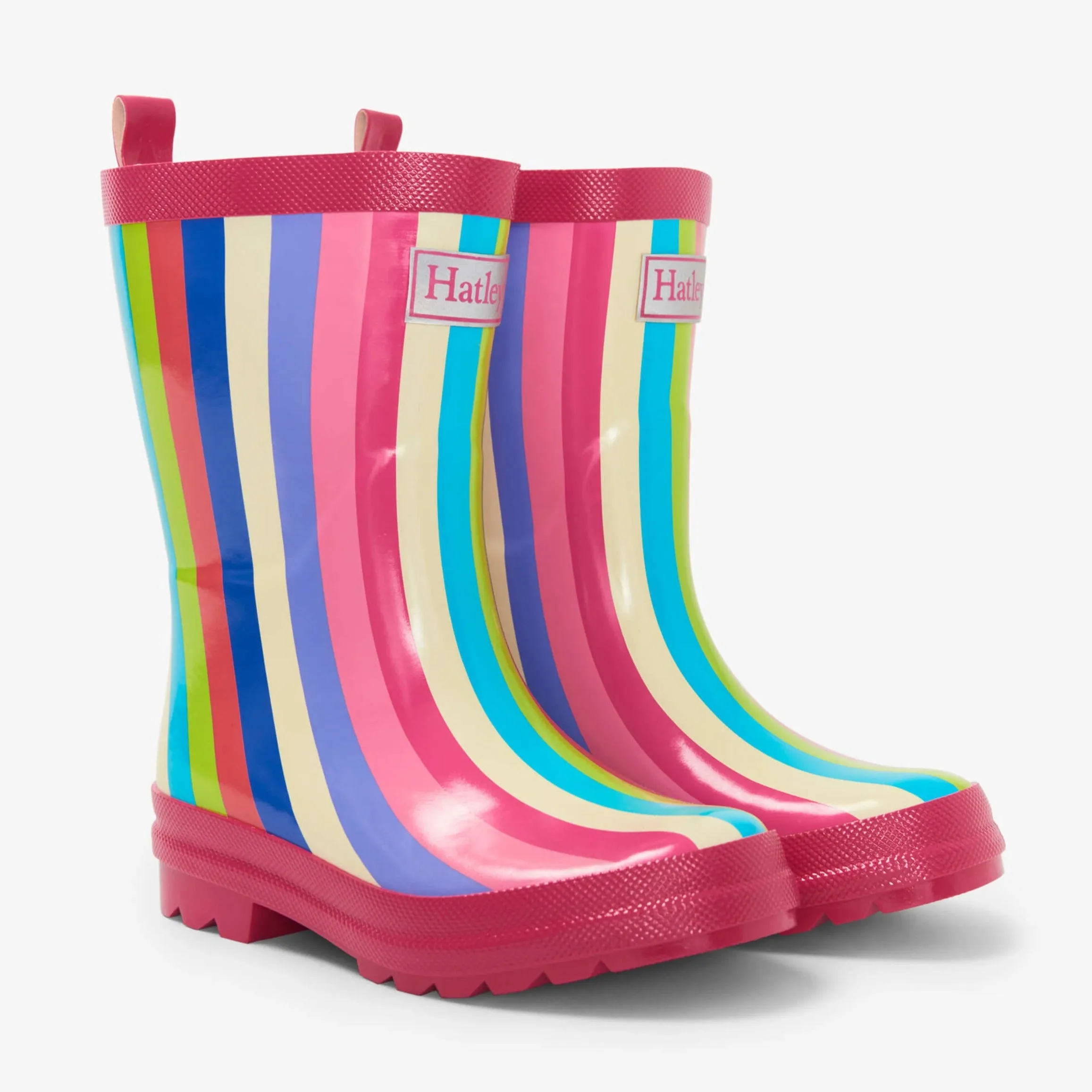 Hatley Rainbow Stripe Rain Boots