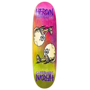 Heroin 8.75" SYMMETRICAL RAINBOW EGG Shaped Skateboard Deck