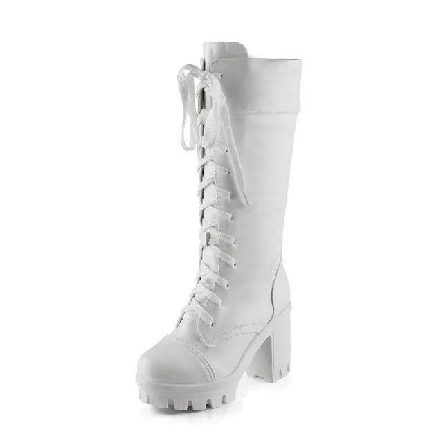 high heels woman knee-high Boots