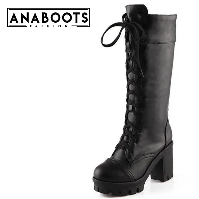 high heels woman knee-high Boots