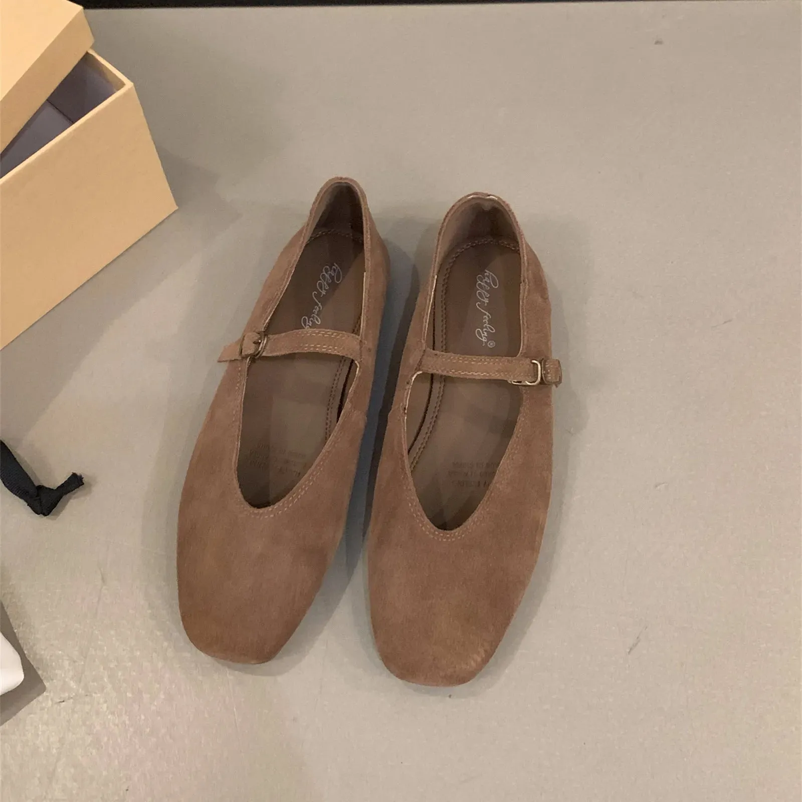 Hnzxzm 2024 Spring New Brand Women Flats Round Toe Shallow Slip On Ladies Casual Ballet Shoes Soft Leather Eelgant Dress Shoes