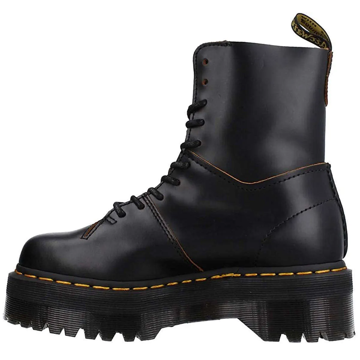 Jadon Decon Smooth Leather Unisex Platform Boots