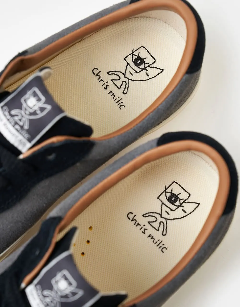 Last Resort AB VM004 Milic Lo Skate Shoes - Black Graphite/White