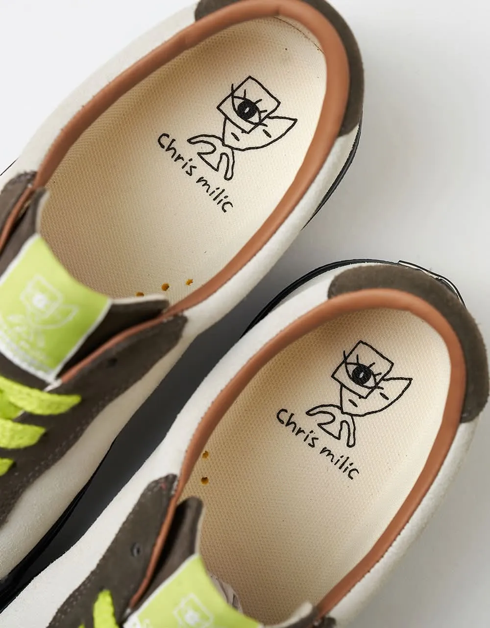 Last Resort AB VM004 Milic Lo Skate Shoes - Olive Cream/Black