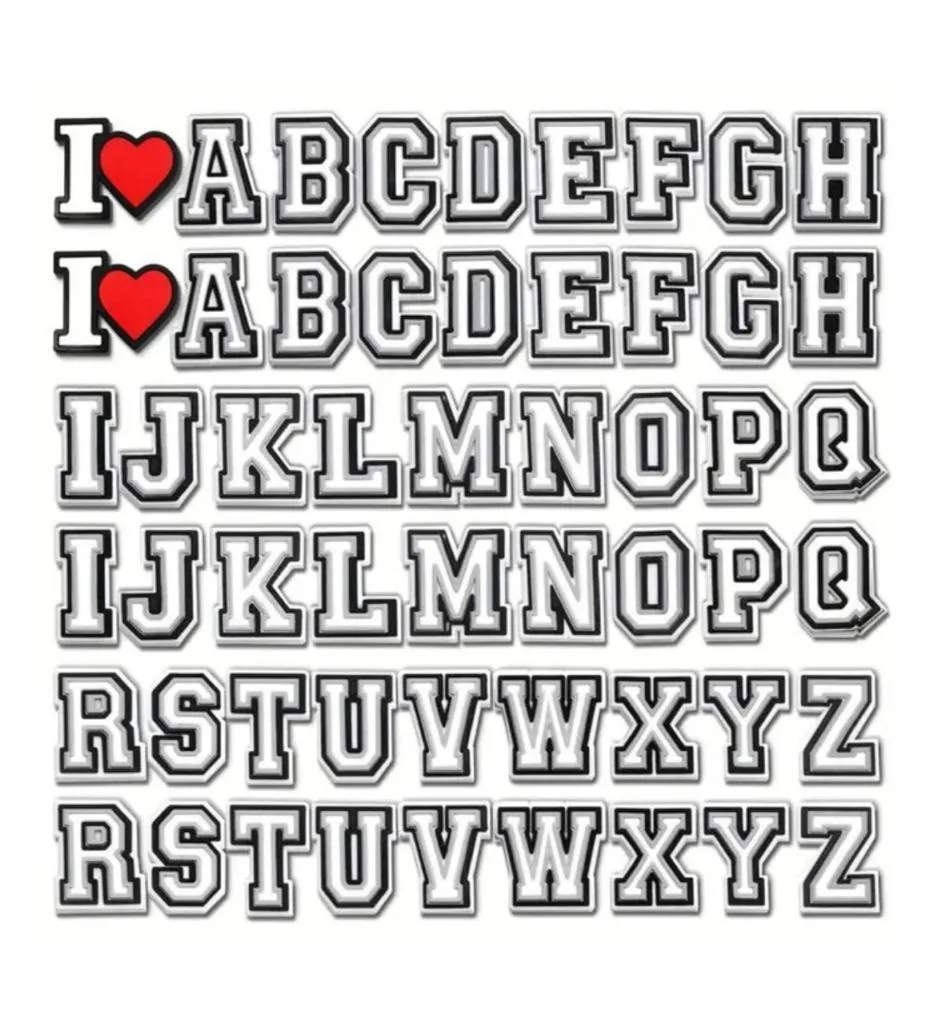 Letter charms for clogs - (RA52)