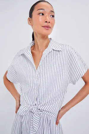 Linen Stripe Connor Blouse