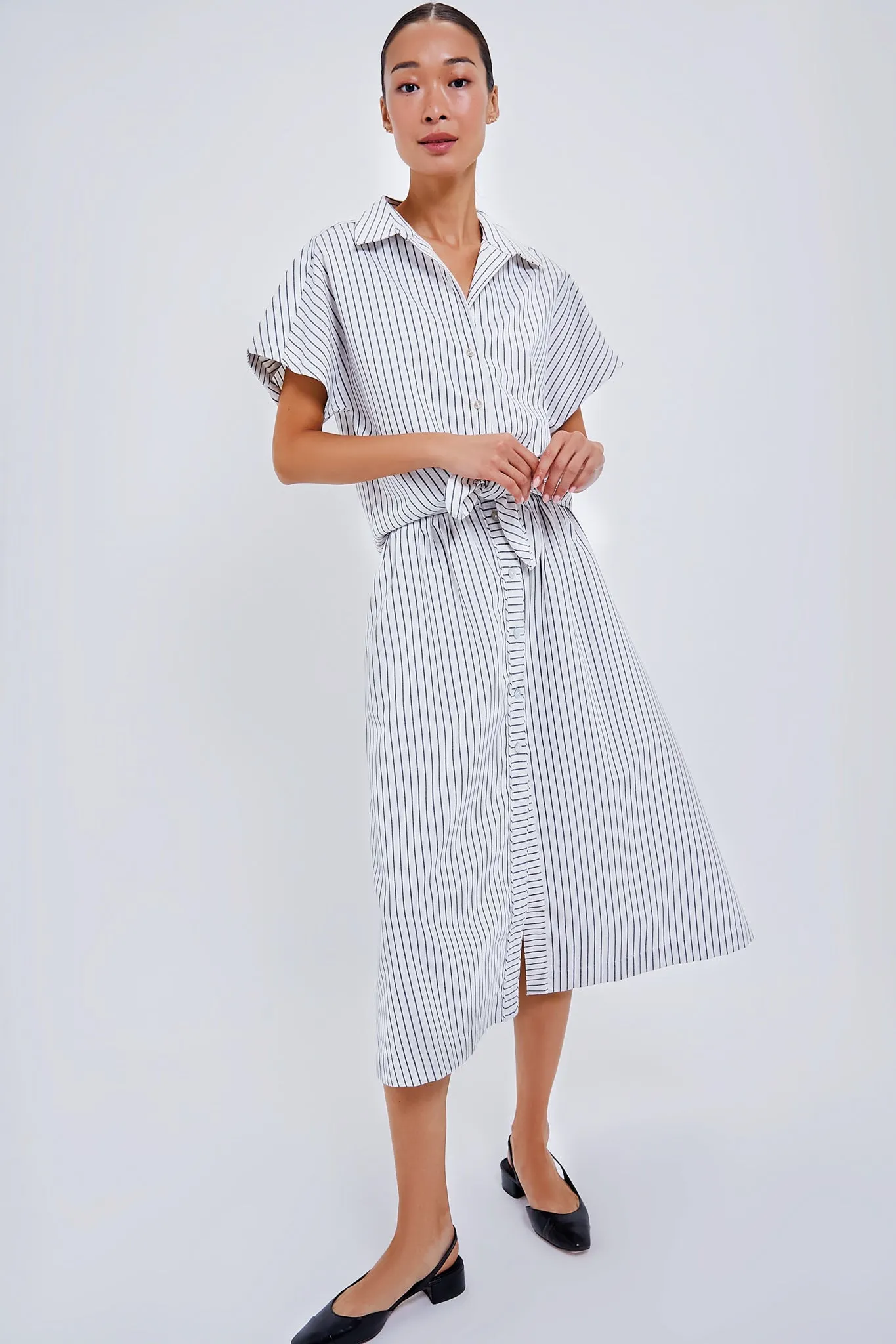 Linen Stripe Connor Blouse