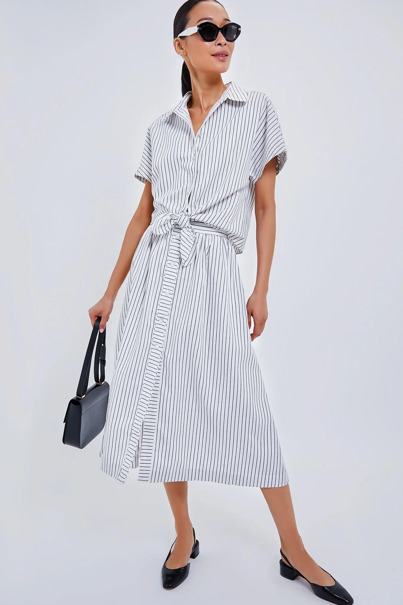 Linen Stripe Connor Blouse