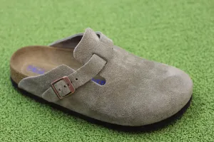 Men's Boston Clog - Taupe Suede