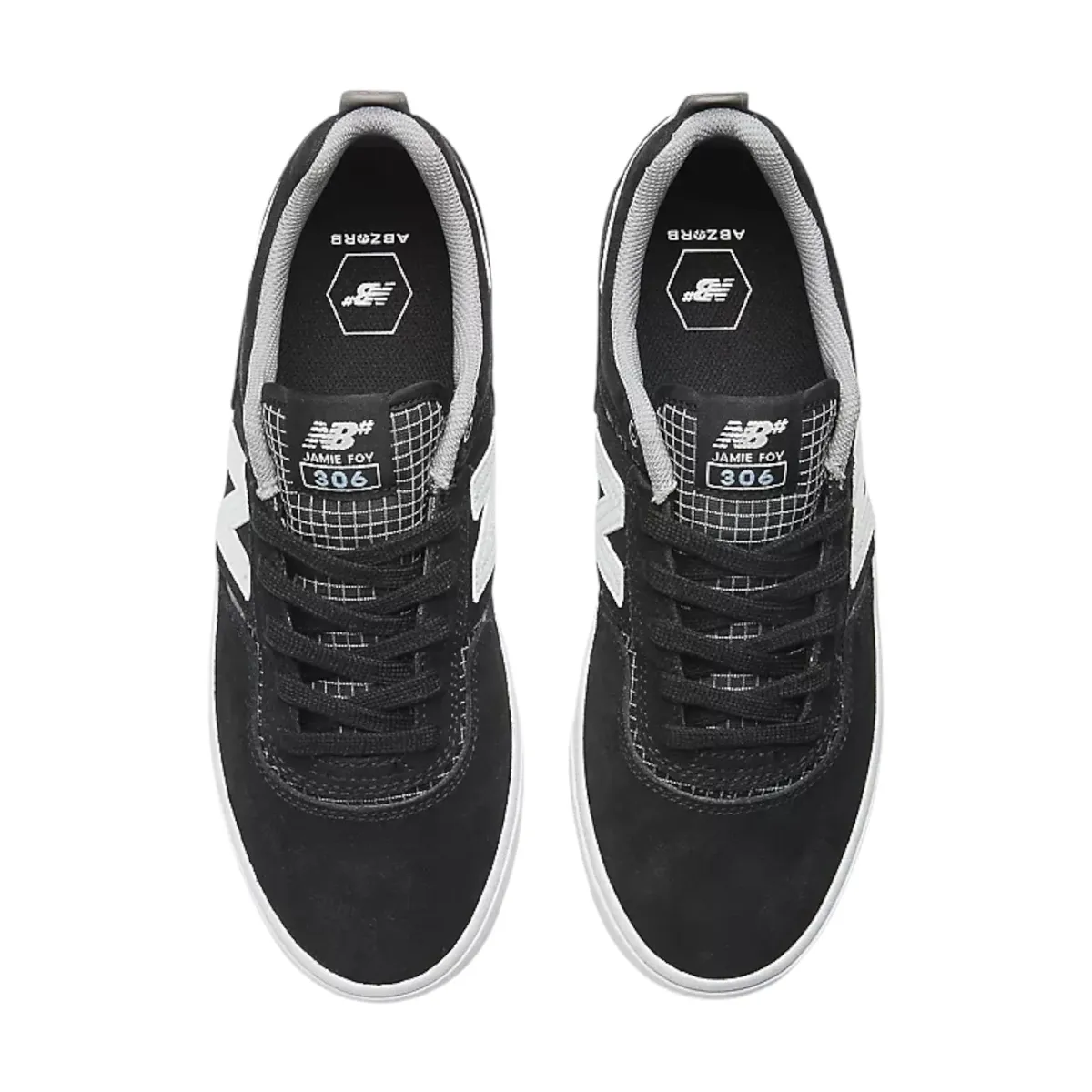New Balance NM 306 Shoes - Black / White Grid