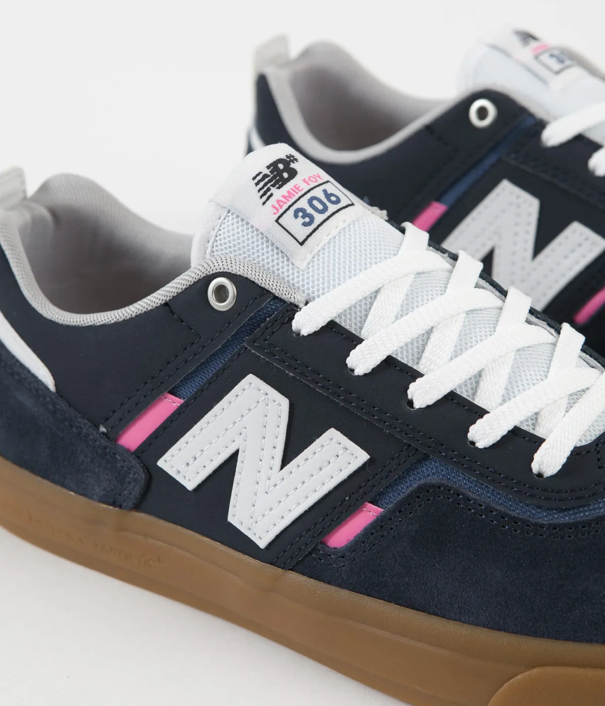 New Balance Numeric 306 Jamie Foy Shoes - Navy / Pink