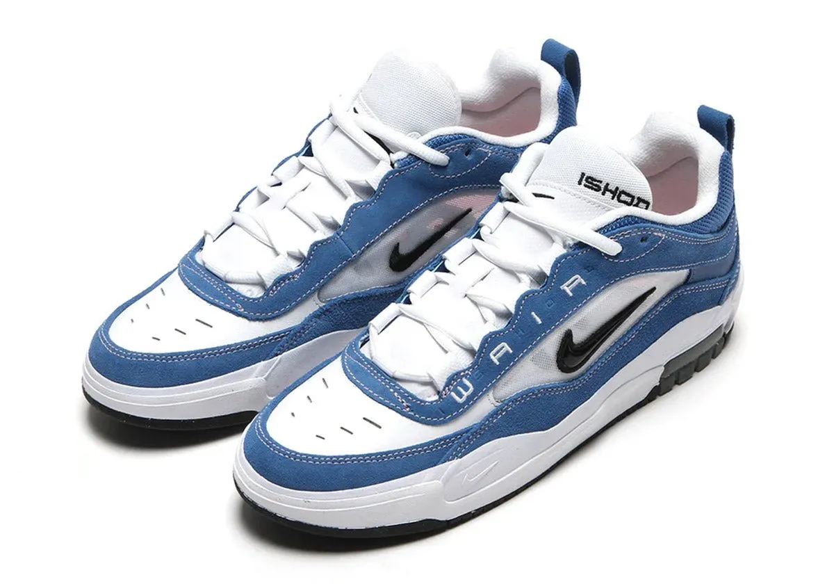 Nike SB Air Max Ishod Skate Shoes - Star Blue/White/Medium Soft Pink/Black