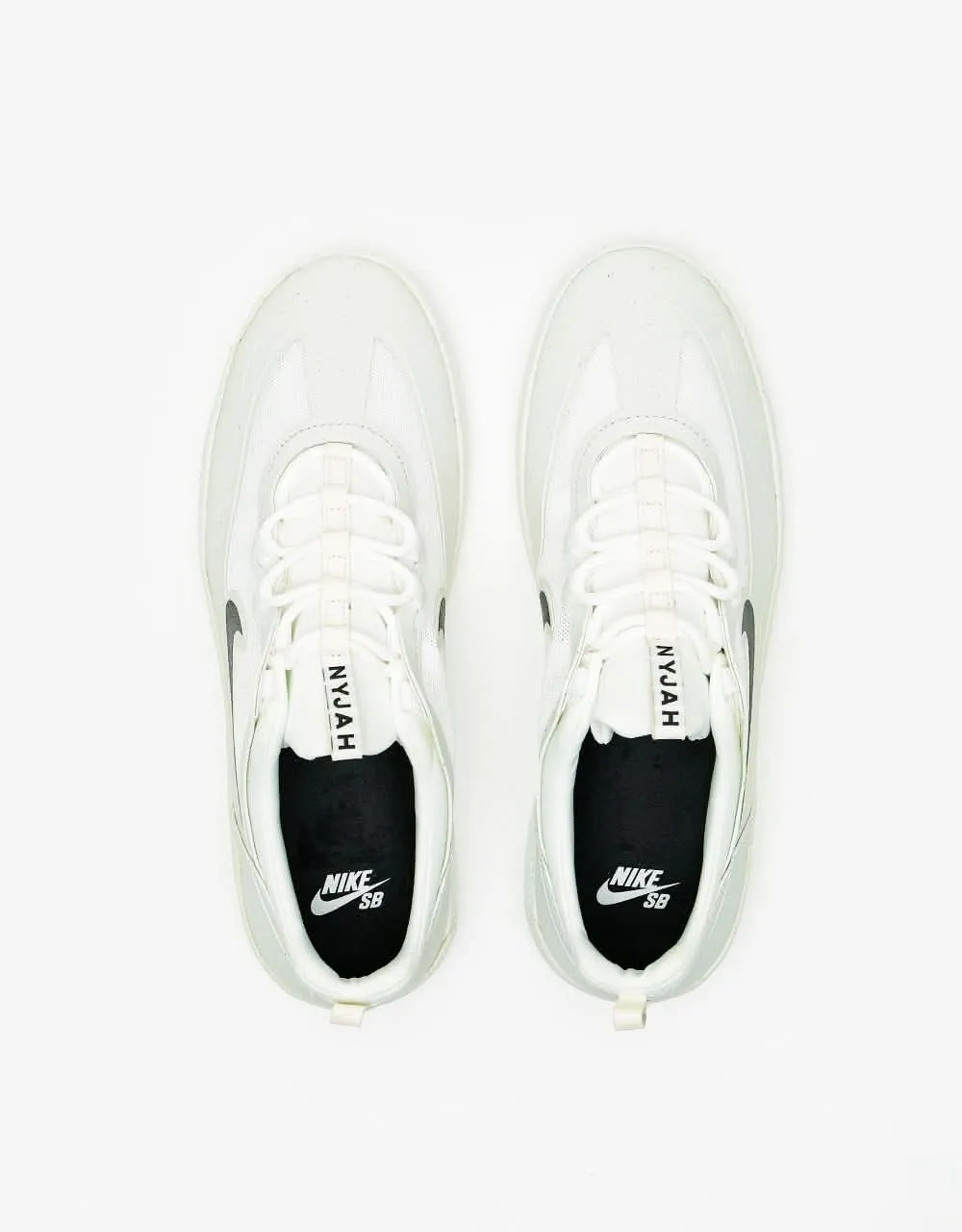 Nike SB Nyjah Free 2.0 Skate Shoes - Summit White/Black-Summit White