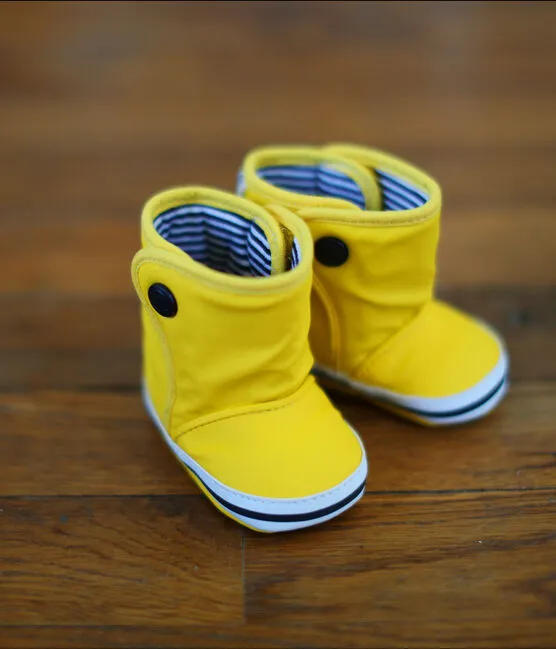 Petit Bateau babies rain yellow booties boots Size 6 month 19/20 cm children