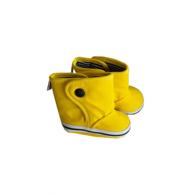 Petit Bateau babies rain yellow booties boots Size 6 month 19/20 cm children