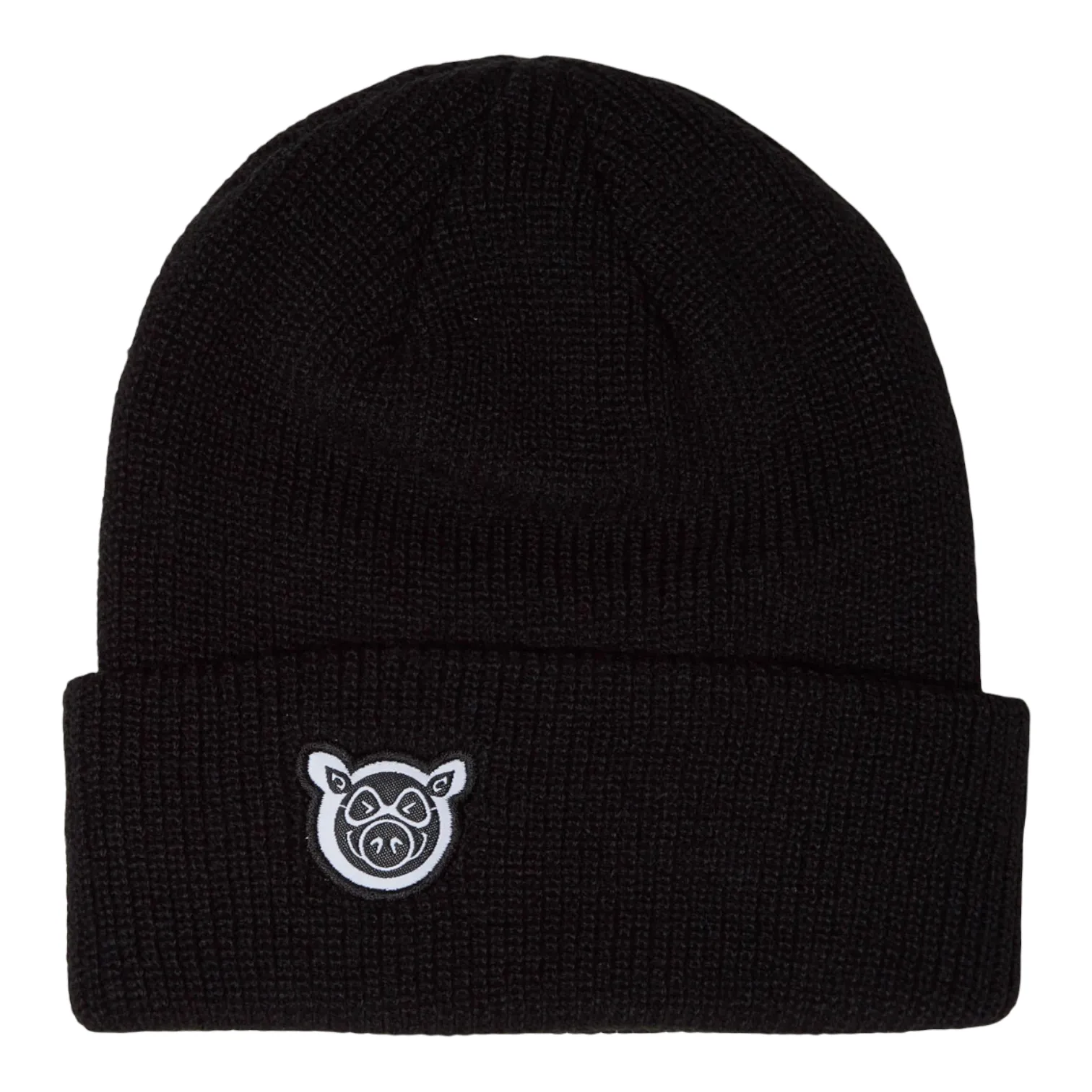 Pig Head Dock Beanie Black