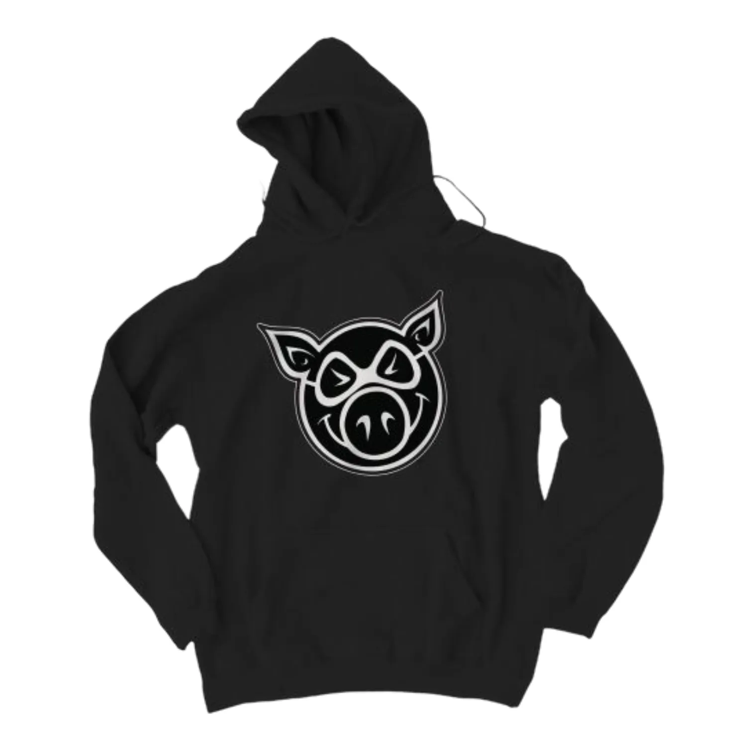 Pig Head Hoody Black