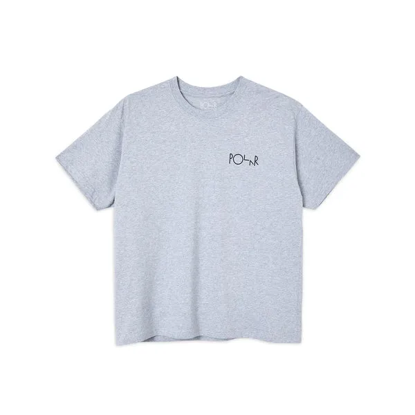 Polar Skate Co 3 Tone Fill Logo T-Shirt - Sport Grey