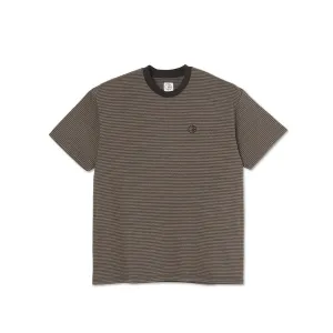 Polar Skate Dizzy Stripe T-Shirt - Chocolate